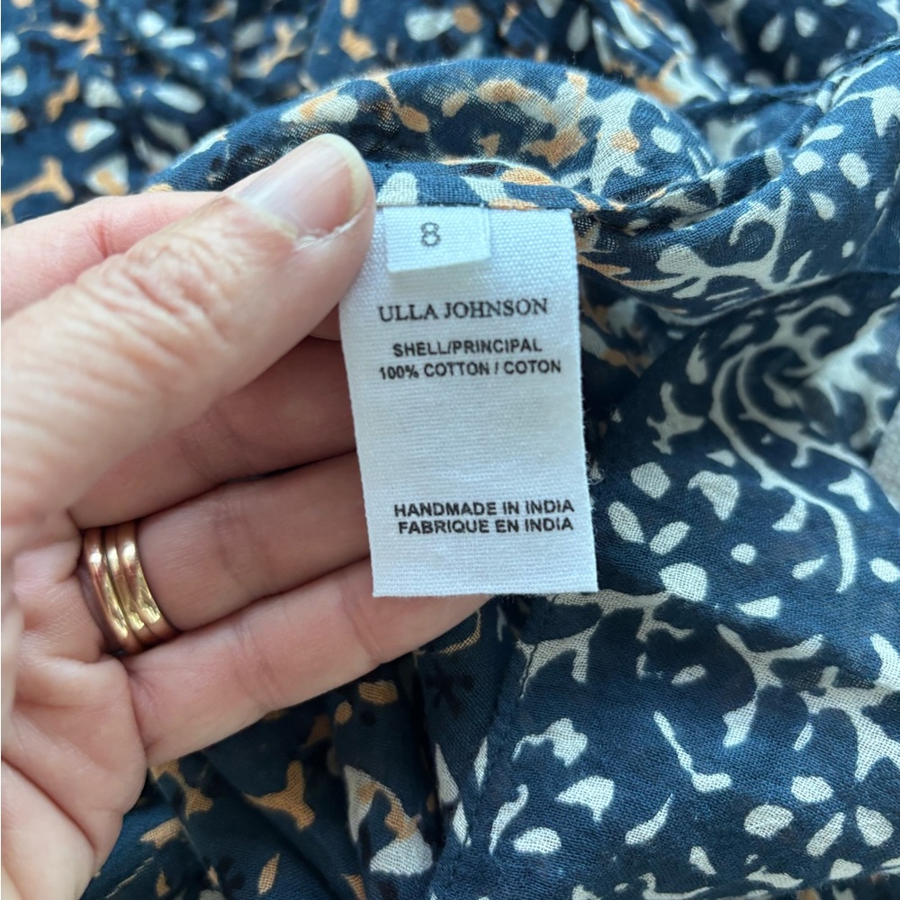 Ulla Johnson Opal Flutter Sleeve Top, 8 - Picture 8 of 9